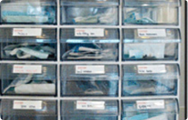 소독 후 전용 보관 장소에 기구 보관